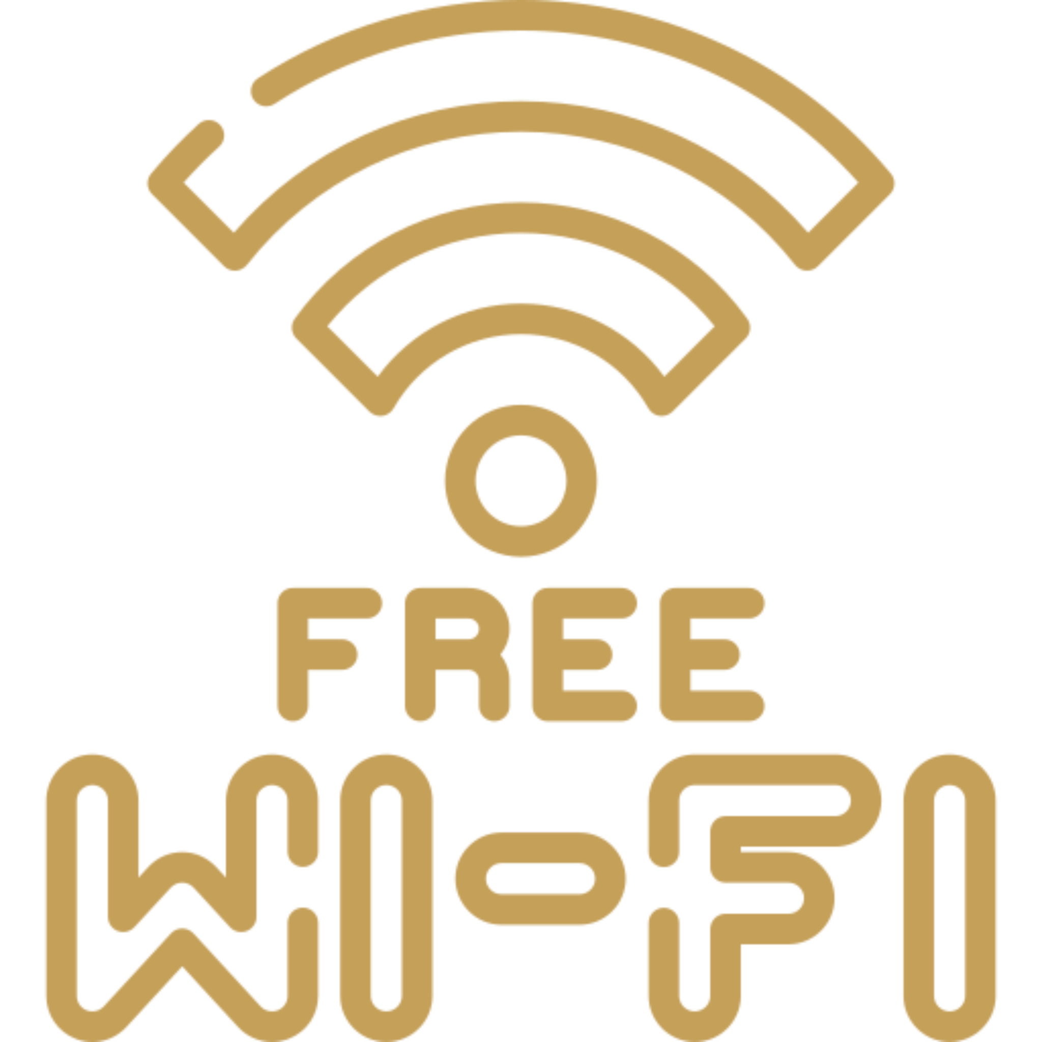 Wi-Fi icon with free message