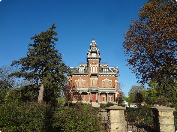 Victorian mansion with ornate architecture